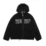 Men Cotton Padded Jacket Coat Double-Sided Wear Berber Fleece Cotton Coat Men's Winter Loose Cotton Coat Coat