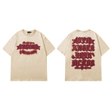 Men T Shirt Vintage Fashion Brand Hip Hop Short Sleeve T-shirt