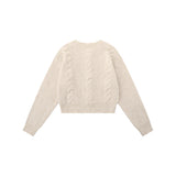 Women Sweater Cardigan Sweater Girls Casual Solid Color Short Spring and Autumn