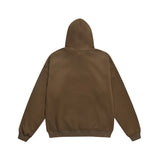 Men Fleece Lined Hoodie Autumn and Winter Embroidery Letter Hooded Sweater Men Oversize Loose Casual