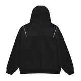 Men Fleece Lined Hoodie Sweater Men's Winter Hooded Pullover Fashion Brand High Street Vibe Loose