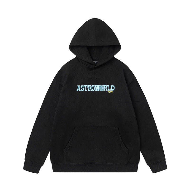 Travis Scott Hoodie Smiling Earth Loose Sweater