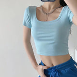Women T-Shirt Short-Sleeved T-shirt Women's Summer Top Bottoming Shirt