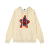 Men Hoodie Sweater Man Pair-Way Zipper Stitching Loose Cool Hoodie Autumn and Winter Clothing