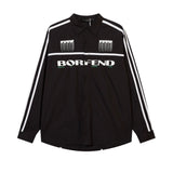 Men's Long Sleeve T Shirt Color Matching Long Sleeve Shirt Men's Letter Printing Personality Shirt Outer Wear