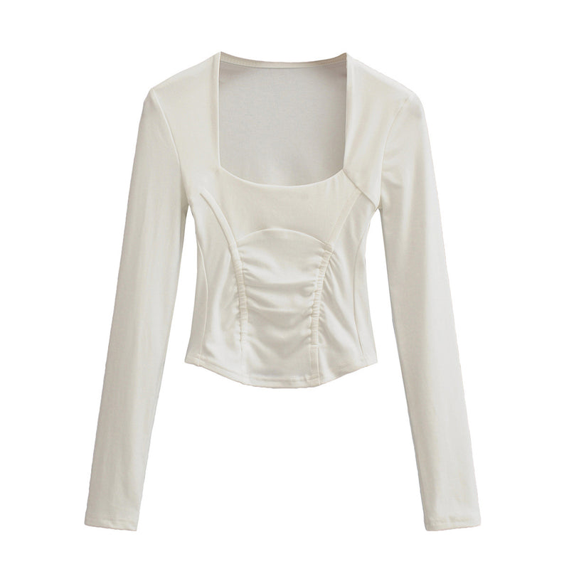 Women T-Shirt Long-Sleeved T-shirt Women's Autumn Slimming Top