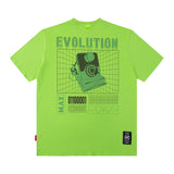 Men T Shirt Retro Hip Hop Printed Short Sleeve T-shirt for Men and Women
