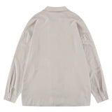 Men Long Sleeved T Shirt Printed Long Sleeve Shirt Men's Ins Loose Casual