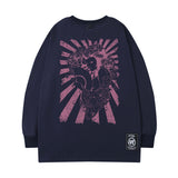 Men Long Sleeve Shirt Men's and Women's Loose Sleeves T-shirt High Street Ins Retro Hip Hop