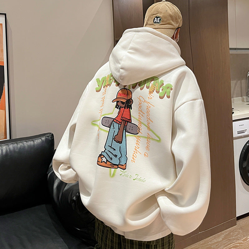 Men Hoodie Hiphop Sweater Men's Autumn and Winter Hooded Coat Fashion Brand