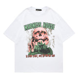 Men's T Shirt Printed round Neck Short Sleeve T-shirt Men's and Women's Retro Loose