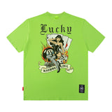 Men T Shirt Retro Street Trendy Loose Leisure All-Matching Couple Short Sleeve T-shirt
