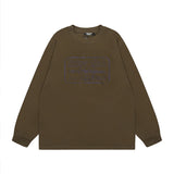 Men Long Sleeve Shirt out Door Mechanical Style Long Sleeve T-shirt Men's and Women's Retro Easy Matching Top Autumn