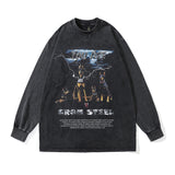 Men Long Sleeve Shirt Owen T-shirt Basketable Nets Star Washed Distressed Long Sleeve Autumn Winter Sweater