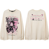 Men's Long Sleeve Shirt Printed Design round Neck Top Men's Long Sleeve T-shirt