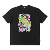 Men T Shirt Spring and Summer Short Sleeve T-shirt Street Style Loose