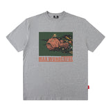 Men T Shirt Printed Short Sleeve T-shirt Men's and Women's Printed Loose