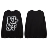 Men Long Sleeve Shirt Letter Printing Couple's Tops Street Casual Long Sleeve T-shirt Men and Women