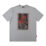 Men's T Shirt Printed Short-Sleeved T-shirt Men's and Women's Retro Distressed