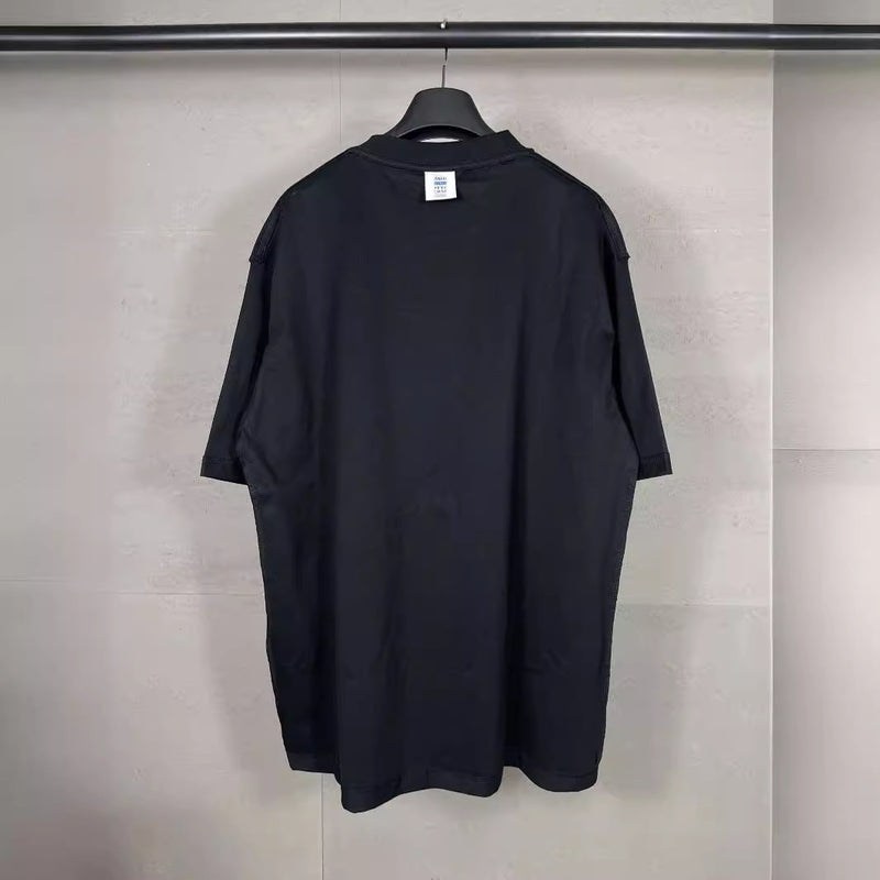 Men T-shirts Letter Embroidery Short Sleeve T-Shirt Loose Casual