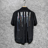 Amiri T Shirt Color Splash Ink