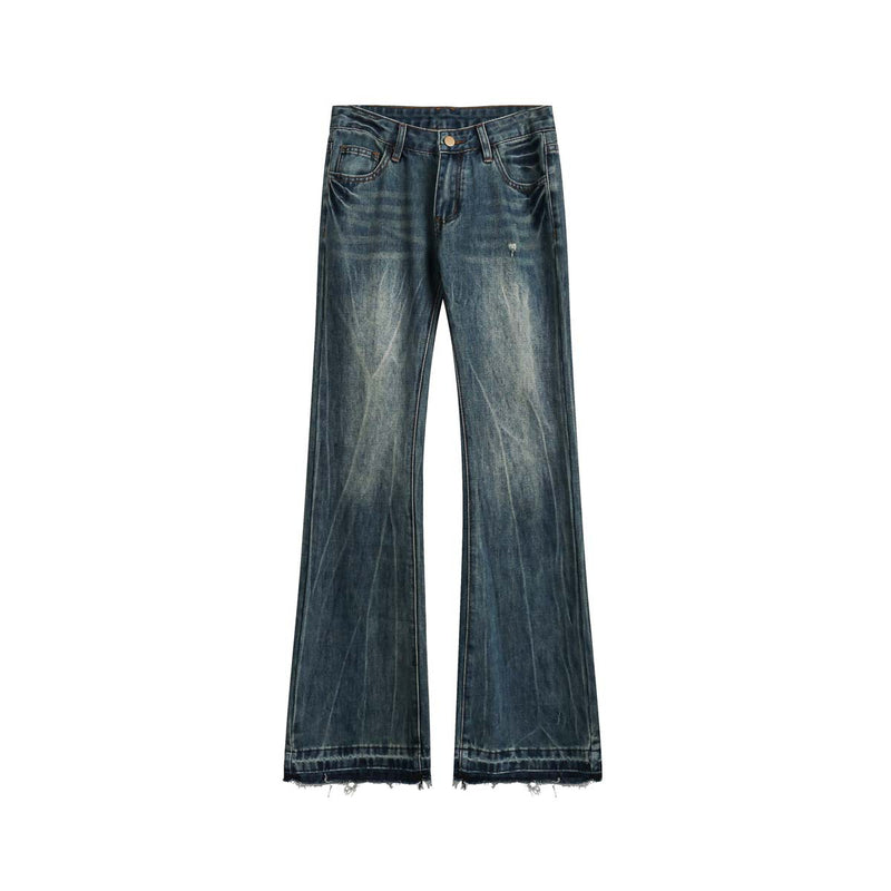 Unisex Pants Autumn Workwear Letter Jeans