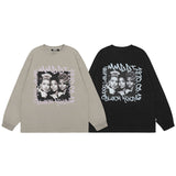 Men Long Sleeve Shirt Long Sleeve Bottoming T-shirt Men's and Women's American Retro Vibe Long Sleeve