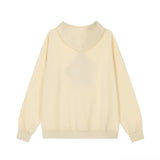 Men Hoodie Sweater Man Pair-Way Zipper Stitching Loose Cool Hoodie Autumn and Winter Clothing