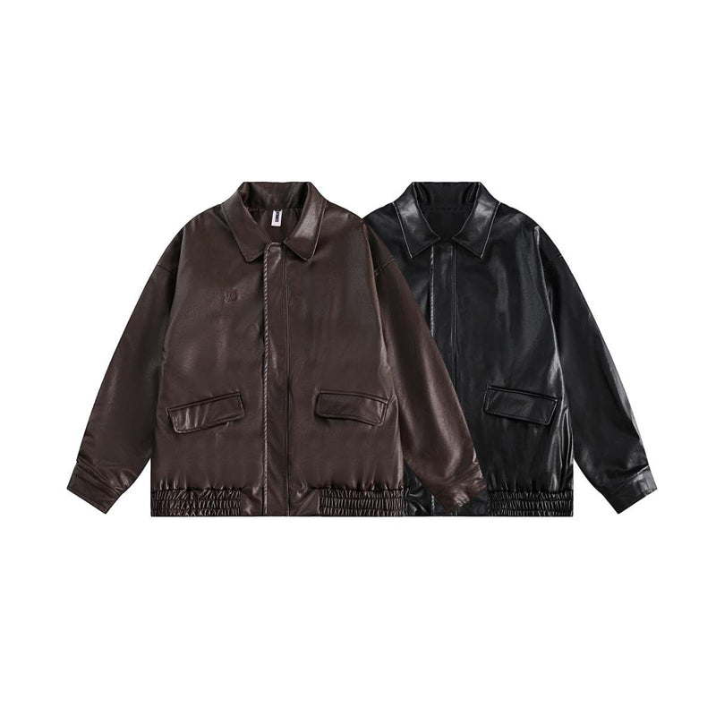 Unisex Jacket Autumn Trendy Leather Coat Women's Clothing