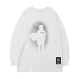 Men Long Sleeve Shirt Personality round Neck Long Sleeve T-shirt Men and Women Couple