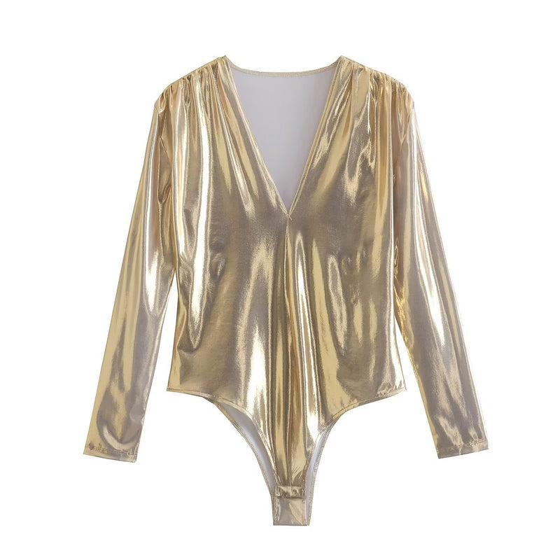 Women T-shirt Spring and Autumn Fashion Bottoming Jumpsuit