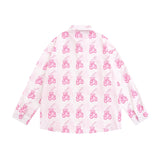 Men Long Sleeved T Shirt Printed Long Sleeve Shirt Boys BF Loose Casual Spring and Summer Shirt