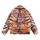 Men Cotton Mixed Jacket Coat Printed Plush Cotton Coat Jacket Loose Cotton Coat Winter Warm