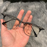 CHH Chrome Hearts Glasses Ultra-light pure titanium silver half-frame myopia glasses frame