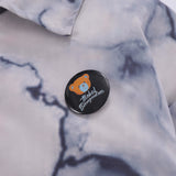 Men Cotton Mixed Jacket Coat Thermal Cotton-Padded Clothes Coat Men's Clothing Autumn and Winter Letters Polo Collar Jacket