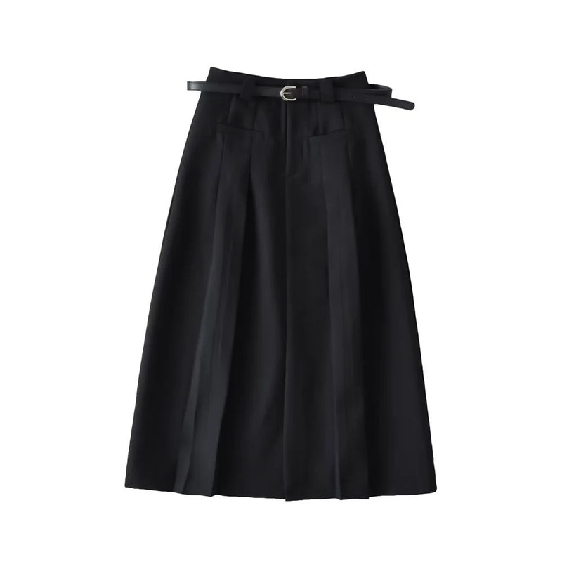 Women Skirt Suit Skirt Autumn Women's Midi Skirt