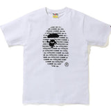 Bathing Ape T Shirt Letter Ape Head Printed Cotton Short Sleeve T-shirt