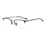 CHH Chrome Hearts Glasses Pure Titanium Glasses Myopia Glasses Frame Ultra Light Business Half Frame