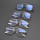 CHH Chrome Hearts Glasses Vintage Versatile Double Beam Large Frame Myopia Glasses Frame