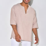 Men T Shirt Men's Top Fashion Casual Loose-Fitting T-shirt