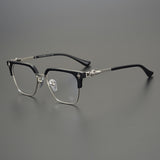 CHH Chrome Hearts Glasses Versatile Retro Pure Titanium Box Glasses