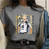 Anime Kotaro Bokuto Graphic Print T-Shirts Women