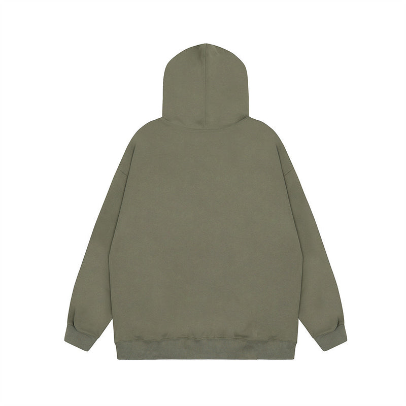 Men Hoodie Hoodie Men's Letter Loose Lapel Pullover Hoodie