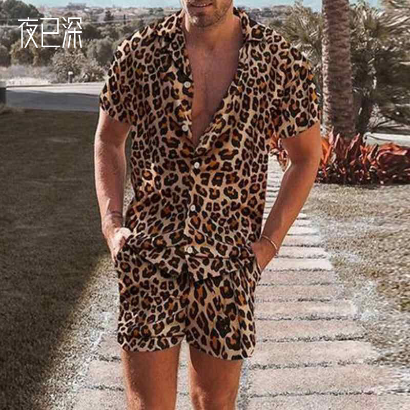 Men Co-Ords Spring Shirt Men Loose Casual Two-Piece Suit