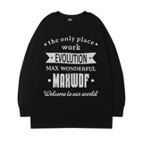 Men Long Sleeve Shirt Autumn Crew Neck Long Sleeve T-shirt Men and Women Street Hip Hop Couple