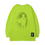 Men Long Sleeve Shirt Personality round Neck Long Sleeve T-shirt Men and Women Couple