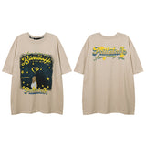 Men's T Shirt Printed Short-Sleeved T-shirt Men's and Women's Ins Couple's Tops