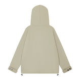 Men Hoodie Drawstring Lace Hooded Sweater Men's Loose Masked Turtleneck Pullover Hoodie Autumn and Winter