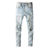 Amiri Jeans Casual Hip Hop Slim Jeans Men #808