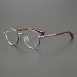 CHH Chrome Hearts Glasses cross engraved vintage round frame glasses pure titanium frame